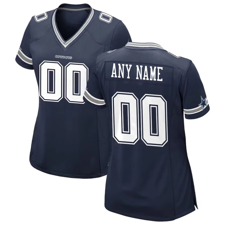 Replica Women's Dallas Cowboys Navy Alternate Custom Game Jersey - Merch Arena