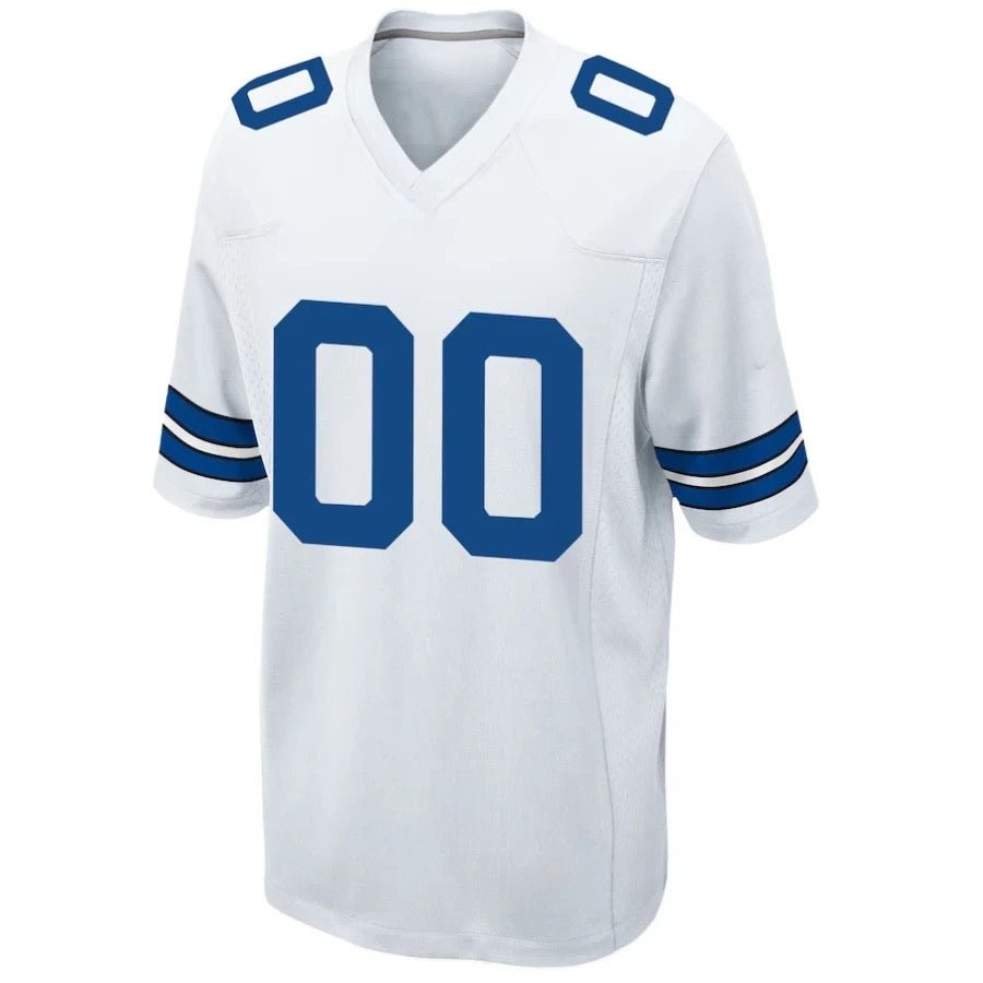 Replica Men's Dallas Cowboys White Alternate Custom Game Jersey - Merch Arena