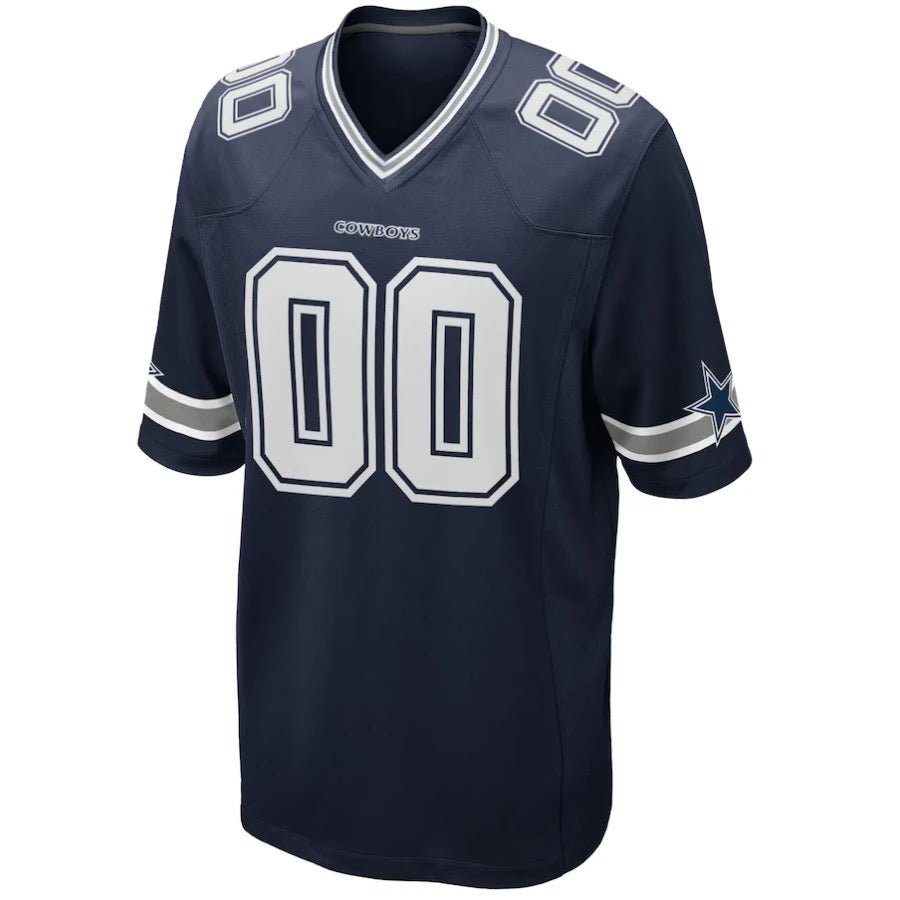 Replica Men's Dallas Cowboys Navy Alternate Custom Game Jersey - Merch Arena