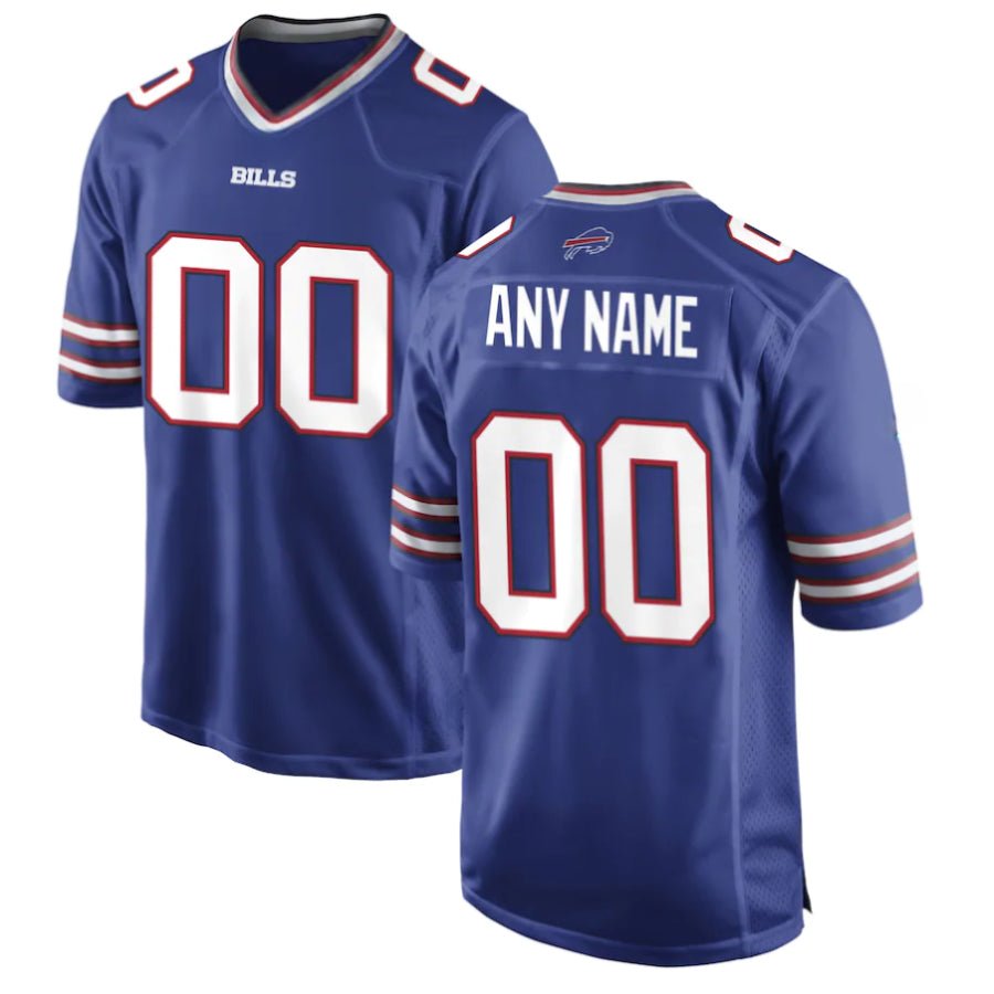Replica Men's Buffalo Bills Blue Royal Custom Game Jersey - Merch Arena