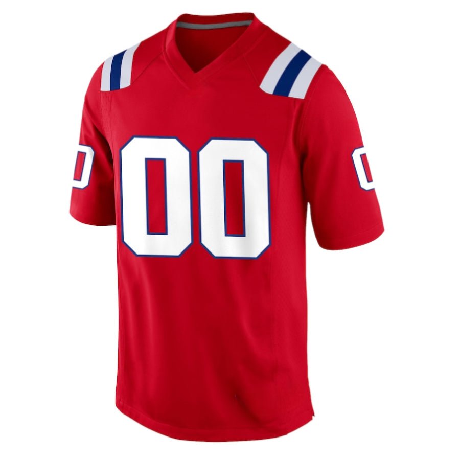 Replica Men's New England Patriots Red Custom Game Jersey - Merch Arena