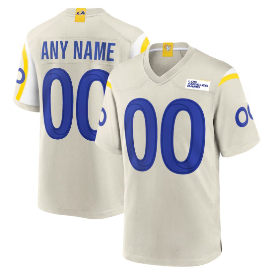 Replica Men's Los Angeles Rams Bone Alternate Custom Jersey - Merch Arena