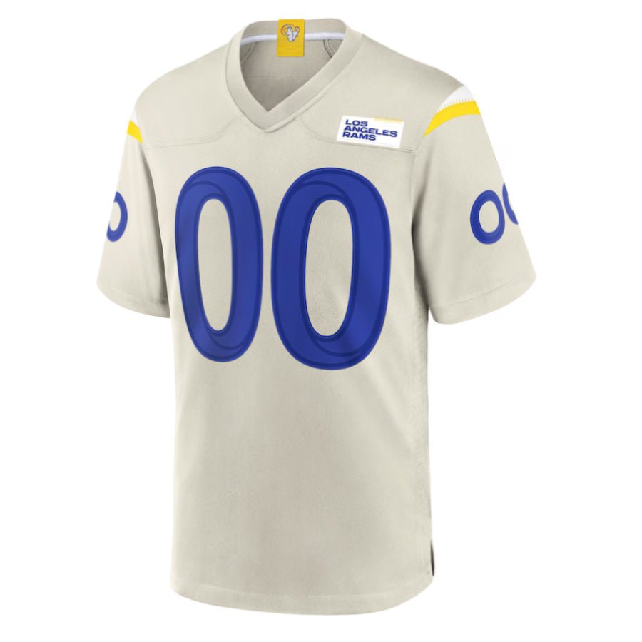 Replica Men's Los Angeles Rams Bone Alternate Custom Jersey - Merch Arena