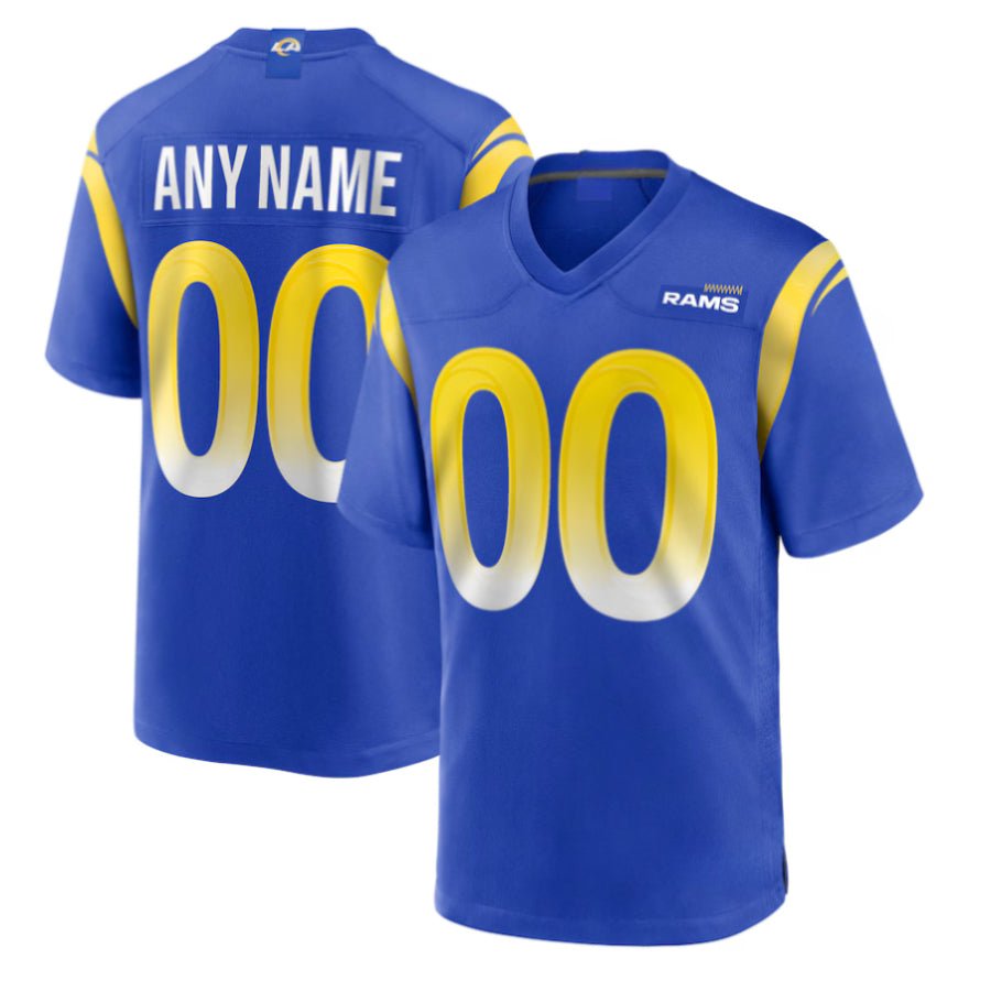 Replica Men's Los Angeles Rams Blue Alternate Custom Jersey - Merch Arena