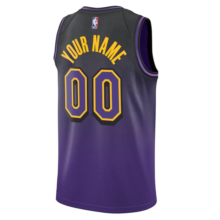 Replica Unisex Los Angeles Lakers Custom Purple Swingman Player Jersey - Merch Arena