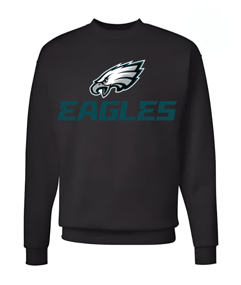 Unisex Men/Woman Any team NFL Black Ground Lettering Pullover Sweatshirt - Merch Arena
