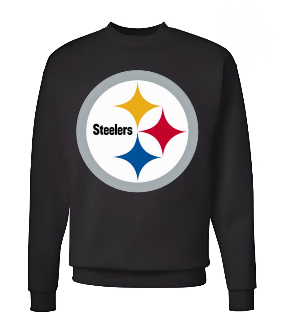 Unisex Men/Woman Any team NFL Black Ground Lettering Pullover Sweatshirt - Merch Arena
