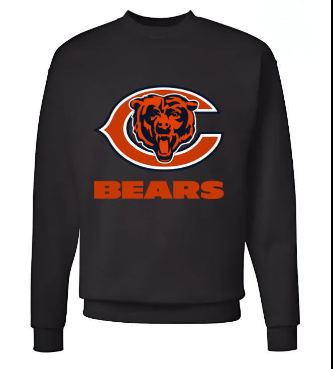 Unisex Men/Woman Any team NFL Black Ground Lettering Pullover Sweatshirt - Merch Arena