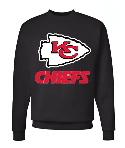 Unisex Men/Woman Any team NFL Black Ground Lettering Pullover Sweatshirt - Merch Arena