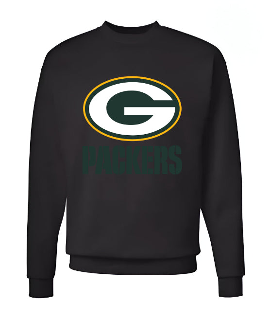 Unisex Men/Woman Any team NFL Black Ground Lettering Pullover Sweatshirt - Merch Arena