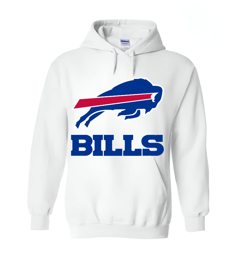 Unisex Men/Woman Any team NFL White Ground Lettering Pullover Hoodie - Merch Arena