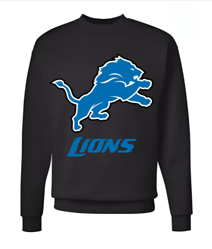 Unisex Men/Woman Any team NFL Black Ground Lettering Pullover Sweatshirt - Merch Arena