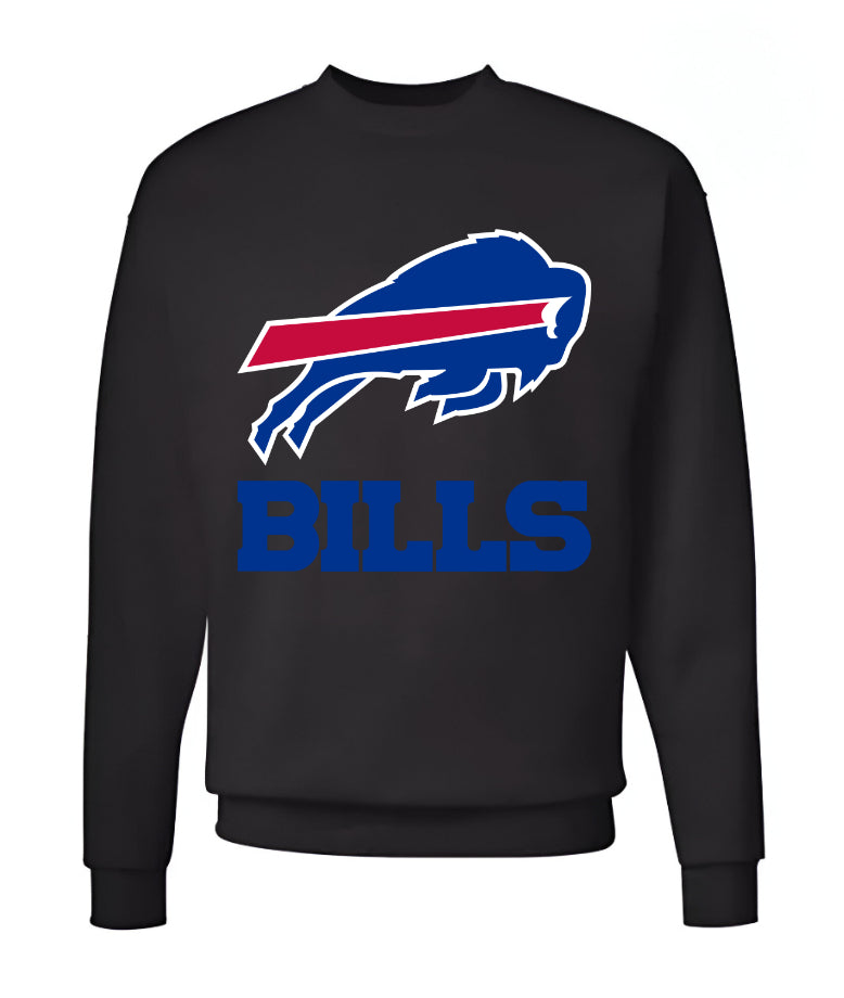 Unisex Men/Woman Any team NFL Black Ground Lettering Pullover Sweatshirt - Merch Arena