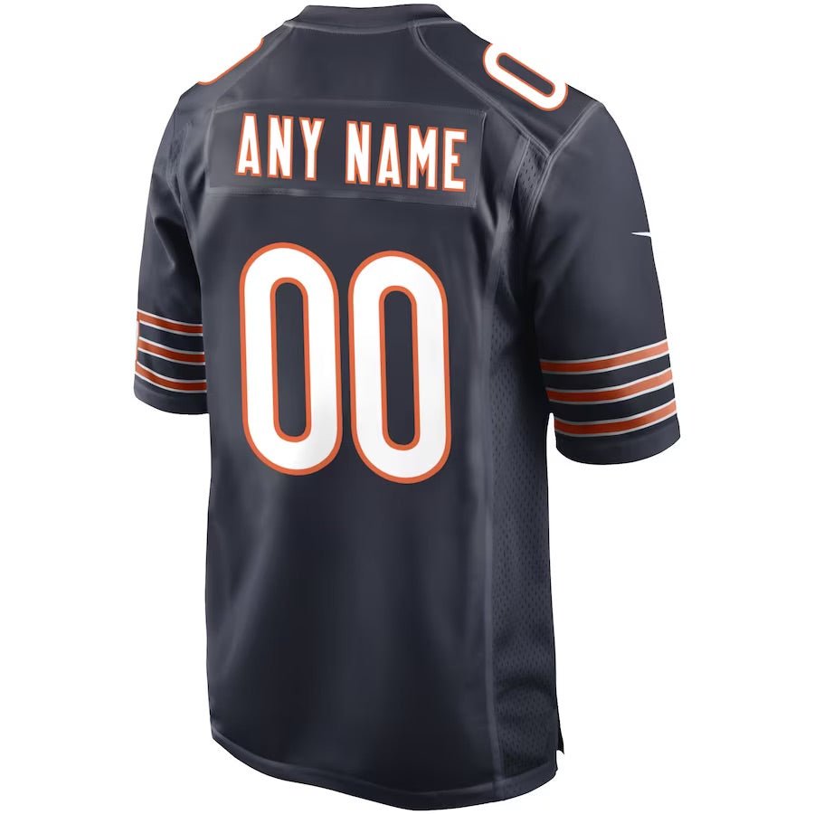 Replica Men's Chicago Bears Navy Custom Game Jersey - Merch Arena
