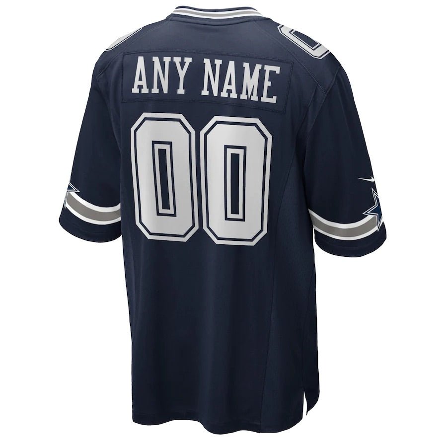 Replica Men's Dallas Cowboys Navy Alternate Custom Game Jersey - Merch Arena