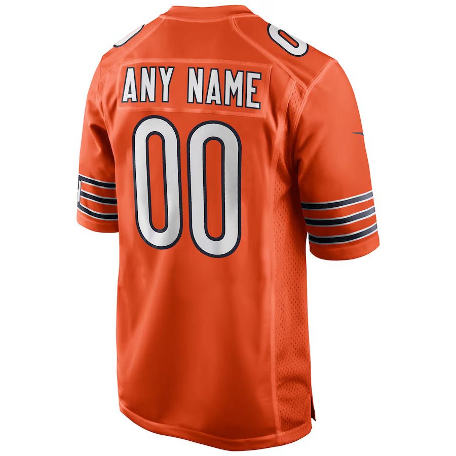 Replica Men's Chicago Bears Orange Custom Game Jersey - Merch Arena