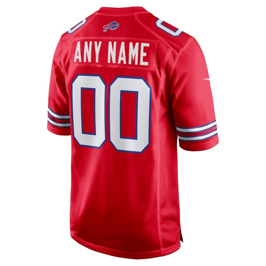 Replica Men's Buffalo Bills Red Royal Custom Game Jersey - Merch Arena