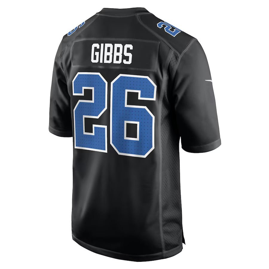 Replica Men's Custom Carbon Black Detroit Lions Fashion Jersey - Merch Arena