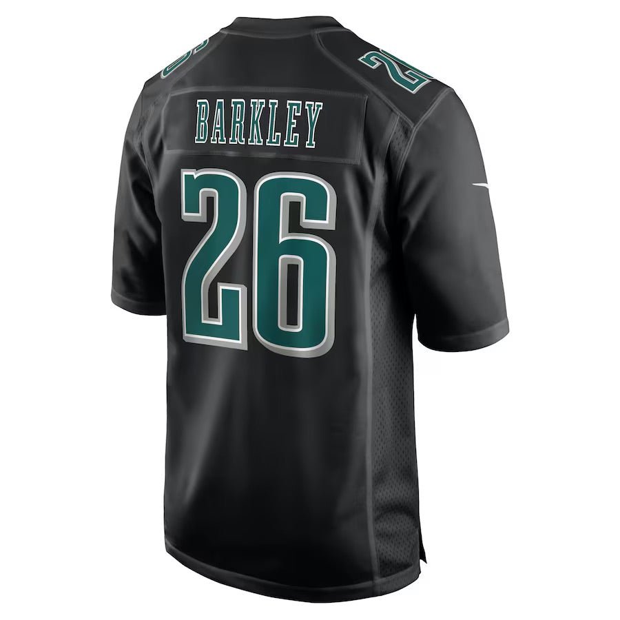 Replica Men's Custom Carbon Black Philadelphia Eagles Fashion Game Jersey - Merch Arena