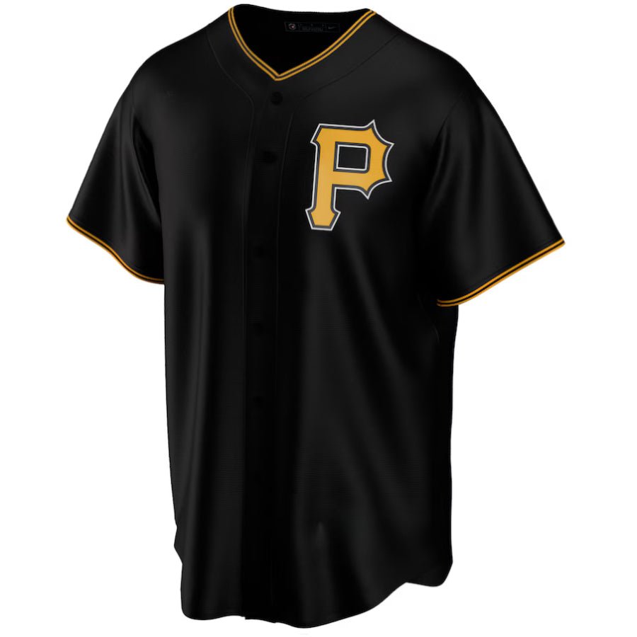 Replica Men's Pittsburgh Pirates Black Alternate Replica Custom Jersey - Merch Arena