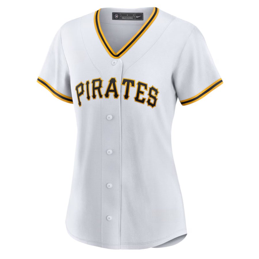 Replica Women's Pittsburgh Pirates Custom White Home Limited Player Jersey - Merch Arena