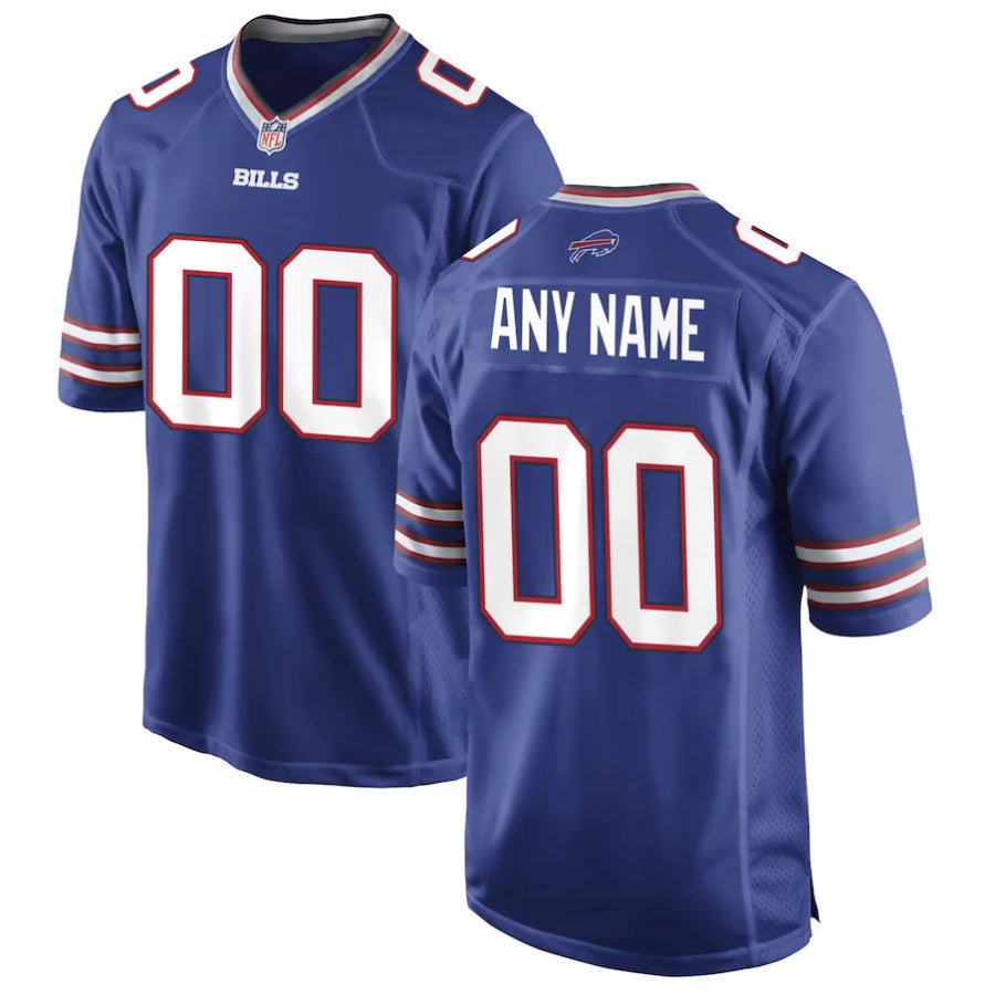 Replica Men's Buffalo Bills Blue Royal Custom Game Jersey - Merch Arena