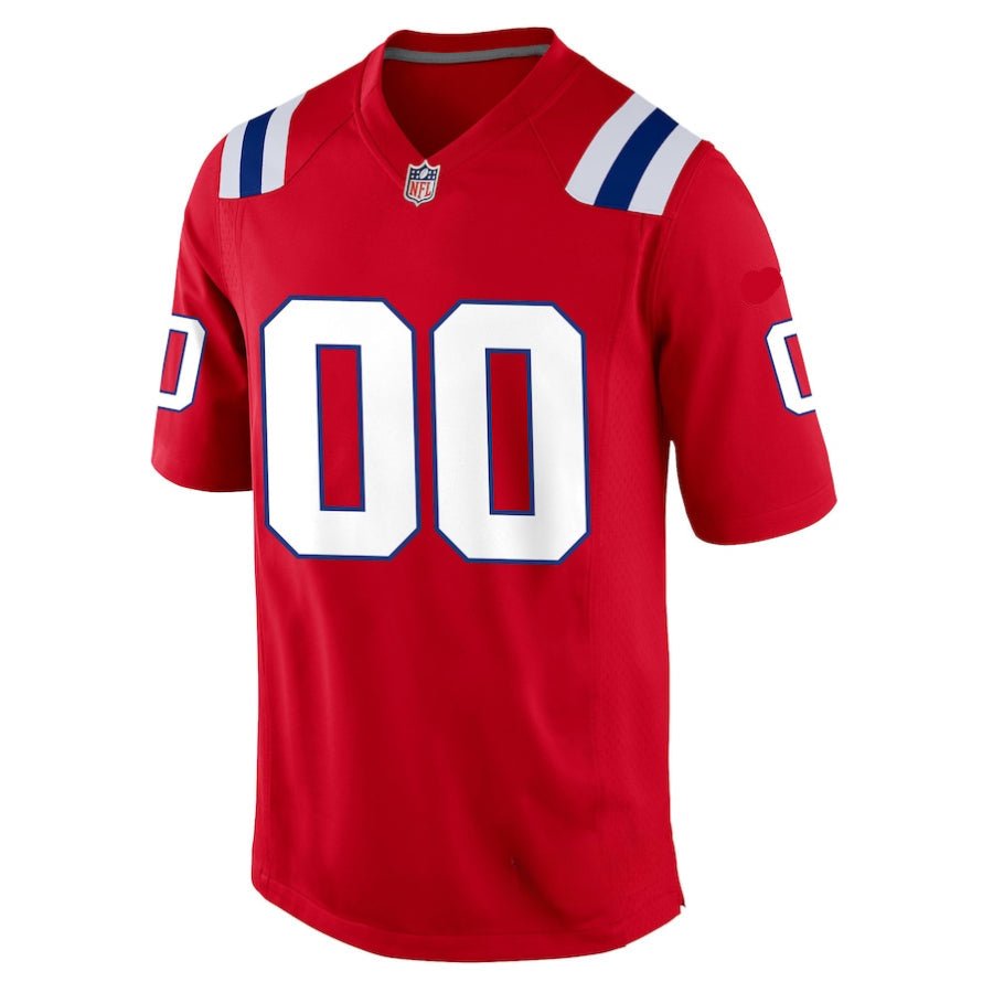 Replica Men's New England Patriots Red Custom Game Jersey - Merch Arena