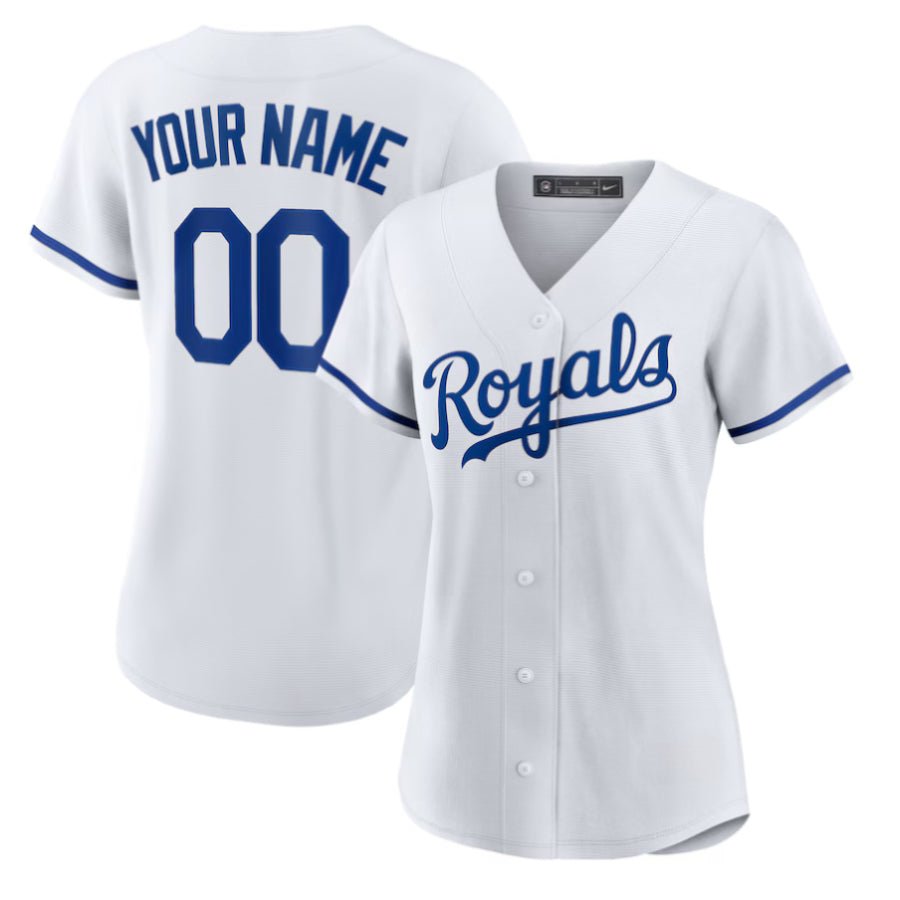 Replica Women's Kansas City Royals White Replica Custom Jersey - Merch Arena