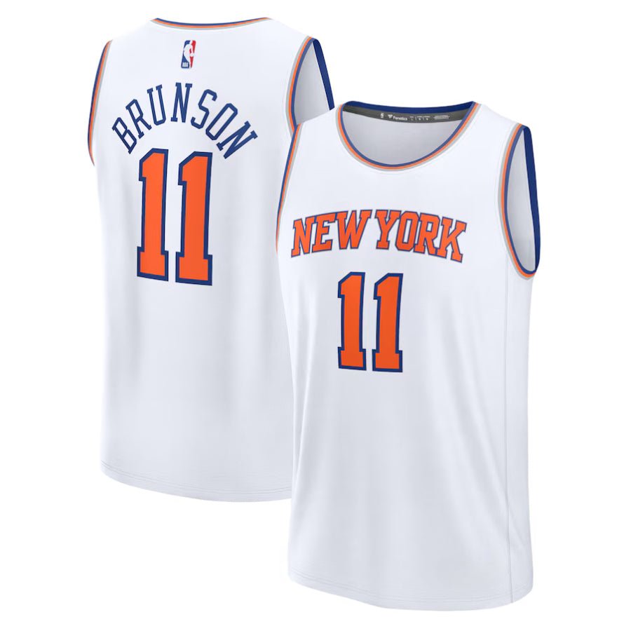 Replica Men's New York Knicks Fanatics White Fast Break Custom Jersey - Merch Arena