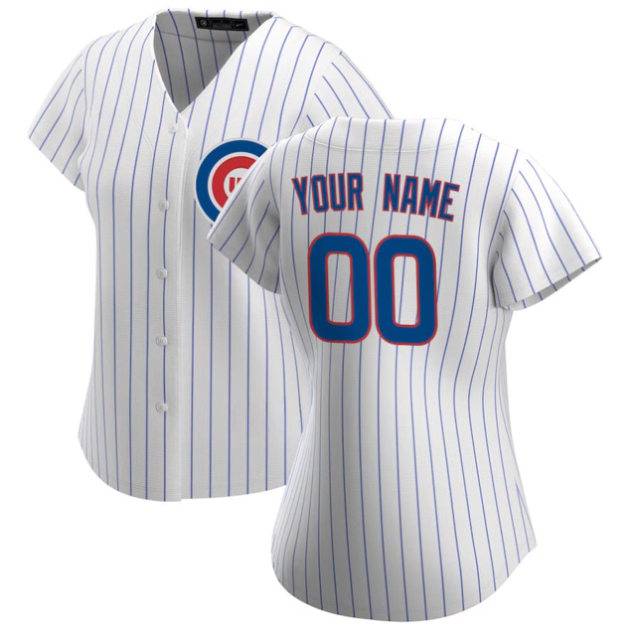 Replica Women's Chicago Cubs White Home Replica Custom Jersey - Merch Arena
