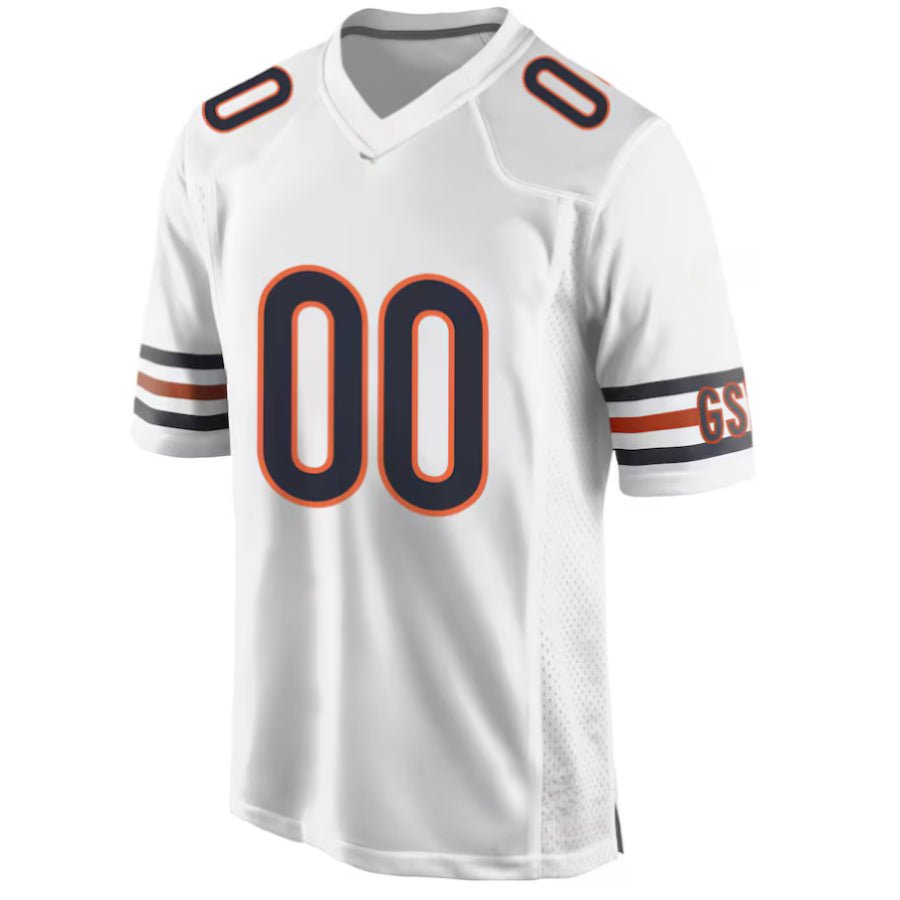 Replica Men's Chicago Bears White Custom Game Jersey - Merch Arena