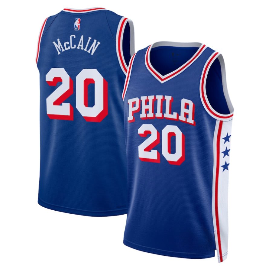 Replica UniSex Philadelphia 76ers Custom Royal Swingman Jersey - Merch Arena