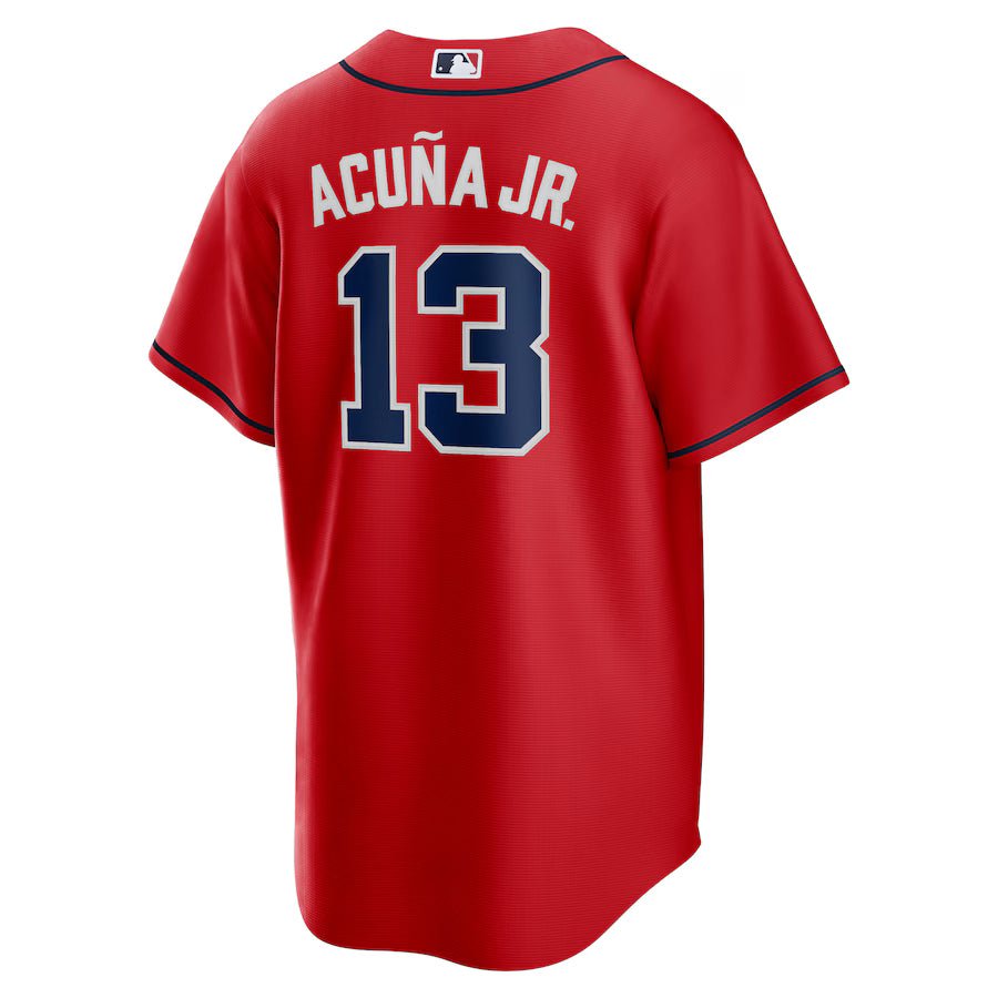 Replica Men's Atlanta Braves Custom Red Home Replica Player Name Jersey - Merch Arena