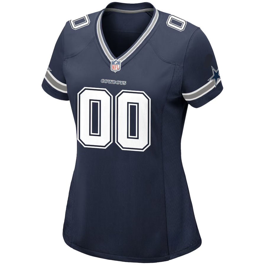 Replica Women's Dallas Cowboys Navy Alternate Custom Game Jersey - Merch Arena
