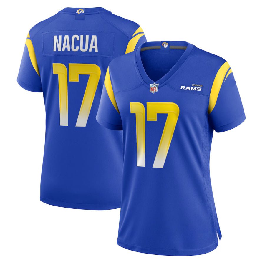 Replica Women's Los Angeles Rams Blue Alternate Custom Jersey - Merch Arena