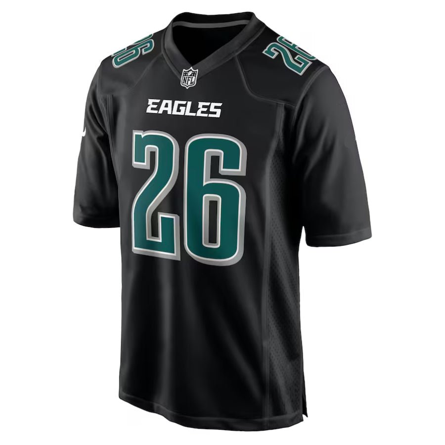Replica Men's Custom Carbon Black Philadelphia Eagles Fashion Game Jersey - Merch Arena