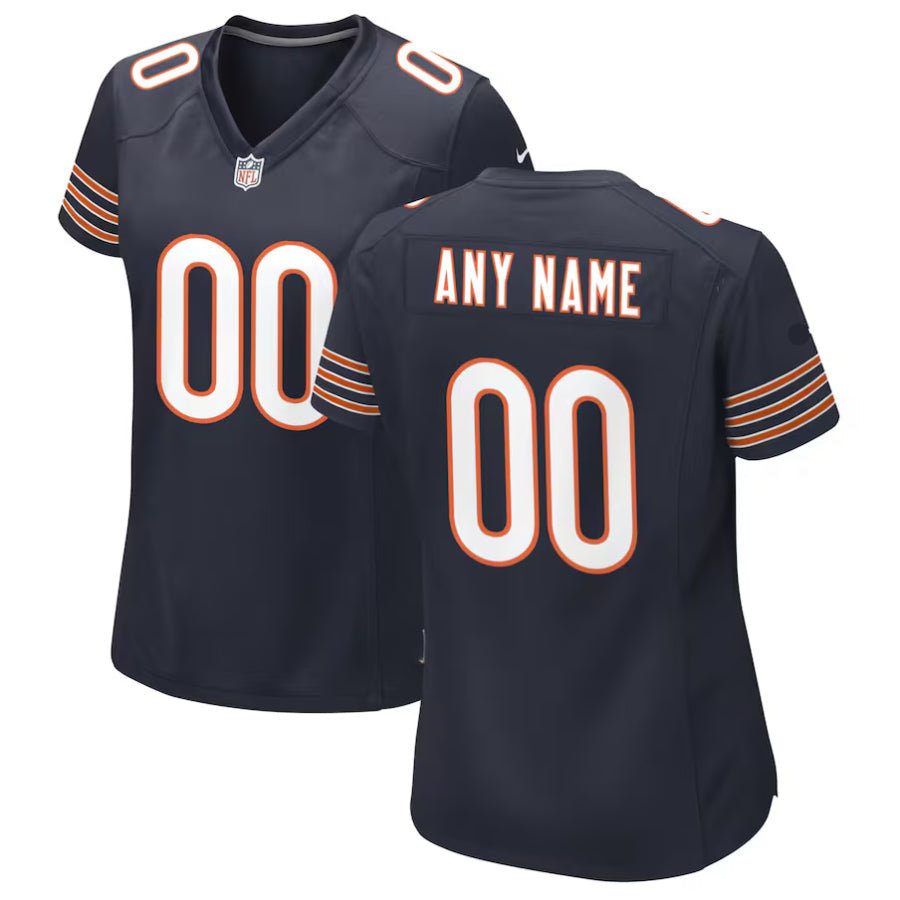 Replica Women's Chicago Bears Navy Custom Game Jersey - Merch Arena