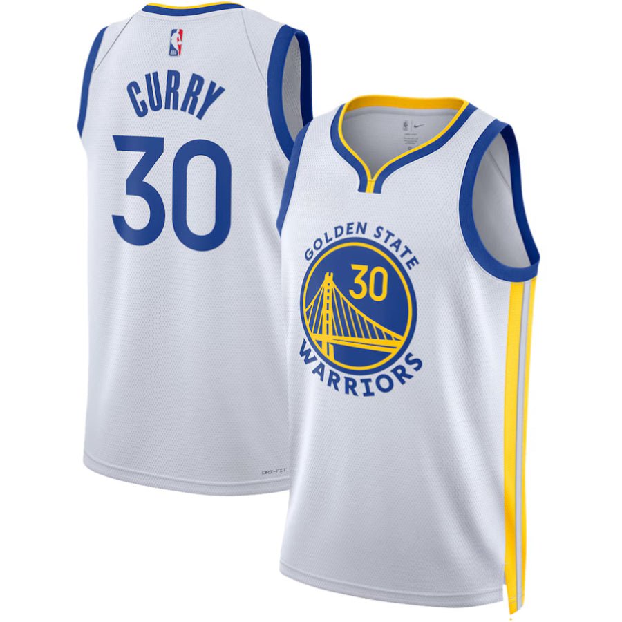 Replica UniSex Golden State Warriors Custom Fanatics White Fast Break Replica Jersey - Merch Arena