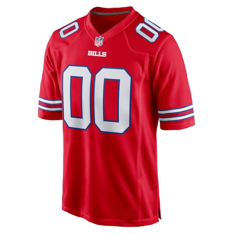 Replica Men's Buffalo Bills Red Royal Custom Game Jersey - Merch Arena
