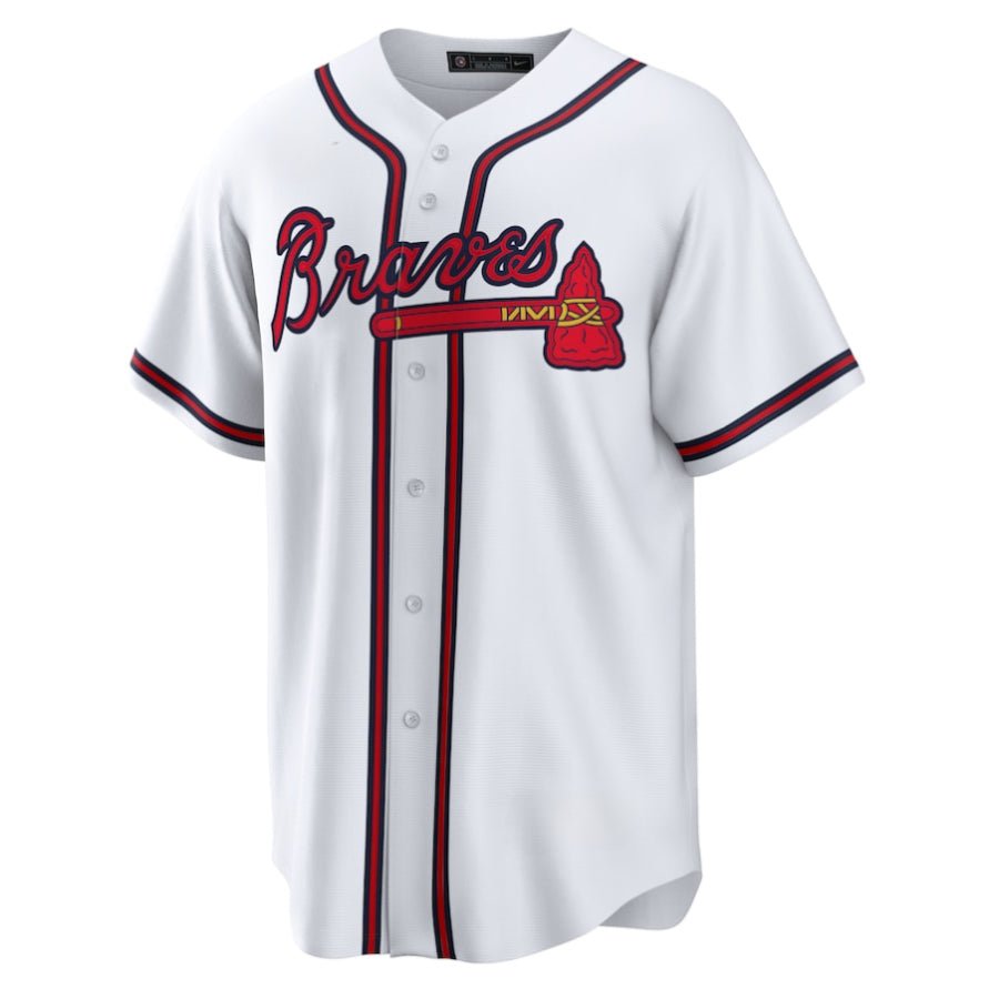 Replica Men's Atlanta Braves Custom White Home Replica Player Name Jersey - Merch Arena