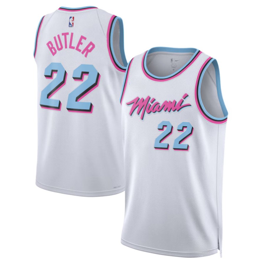 Men's Unisex Miami Heat Custom White Swingman Player Jersey - Merch Arena