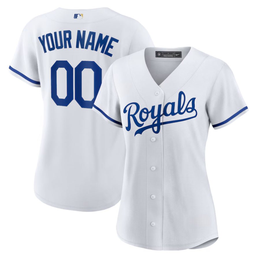 Replica Women's Kansas City Royals White Replica Custom Jersey - Merch Arena