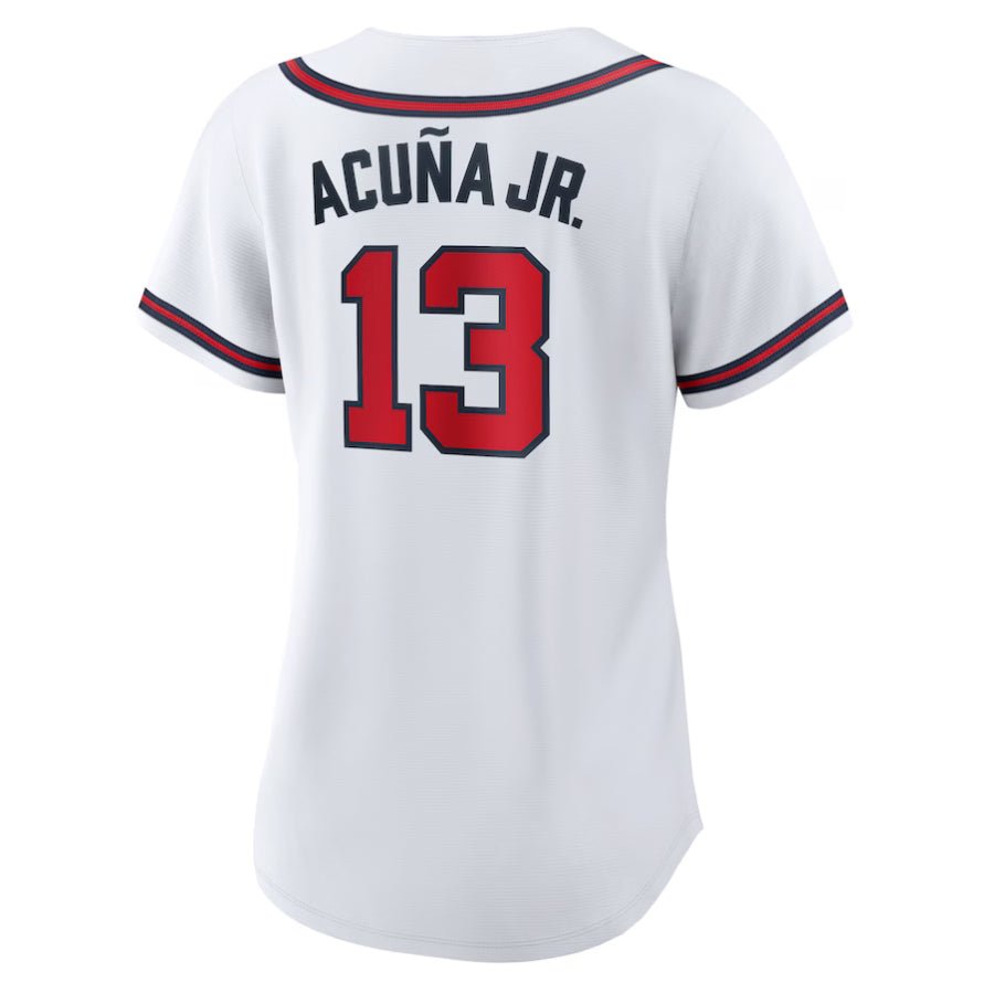 Replica Women's Atlanta Braves Ronald Custom White Home Replica Player Jersey - Merch Arena