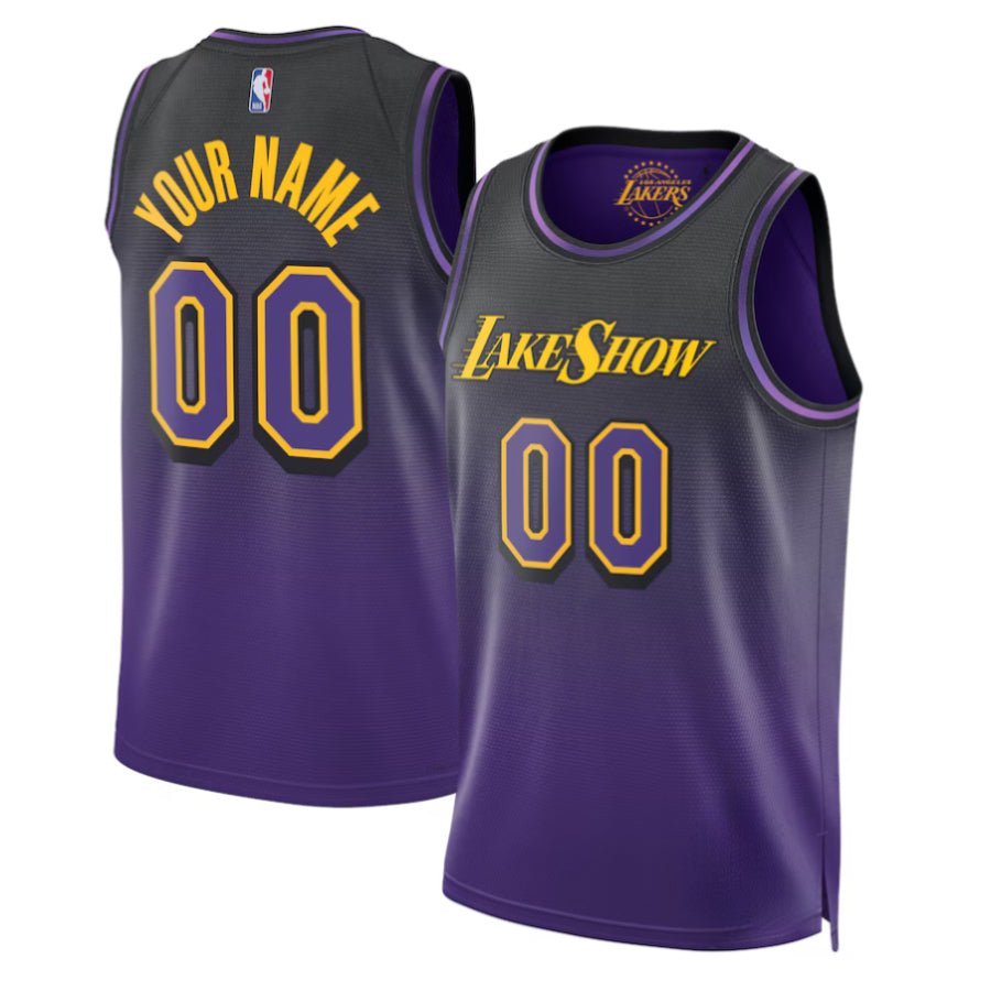 Replica Unisex Los Angeles Lakers Custom Purple Swingman Player Jersey - Merch Arena