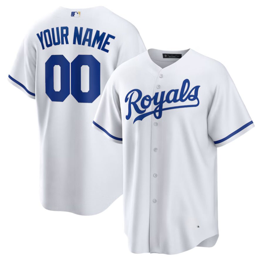 Replica Men's Kansas City Royals White Replica Custom Jersey - Merch Arena