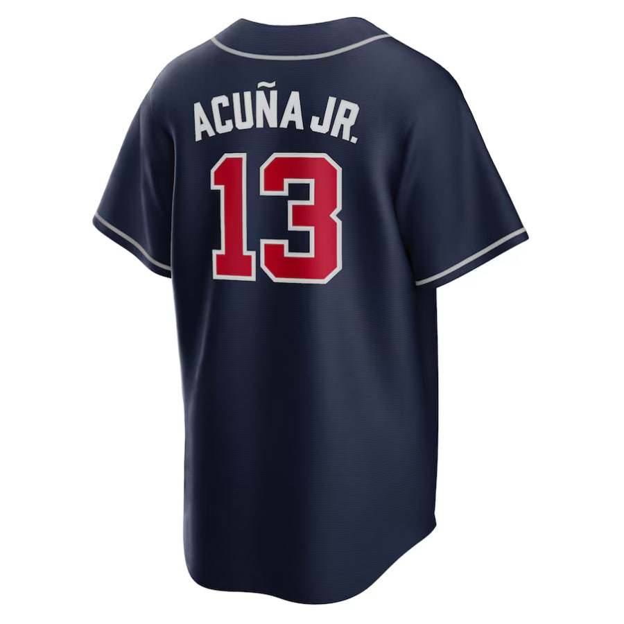 Replica Men's Atlanta Braves Custom Navy Home Replica Player Name Jersey - Merch Arena