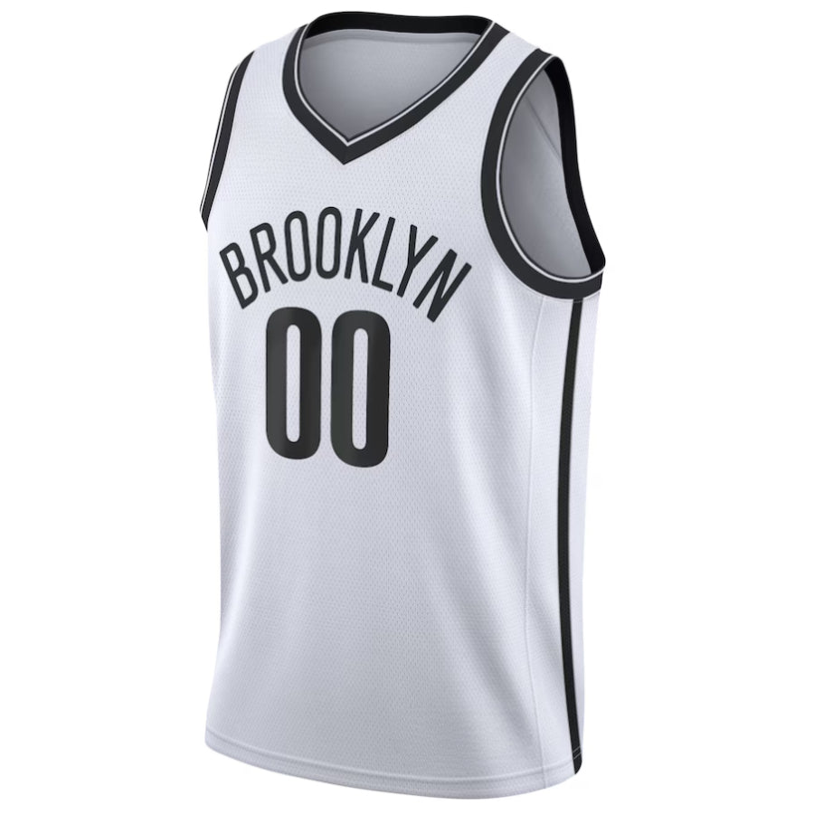 Replica Unisex Brooklyn Nets White Swingman Custom Jersey - Merch Arena