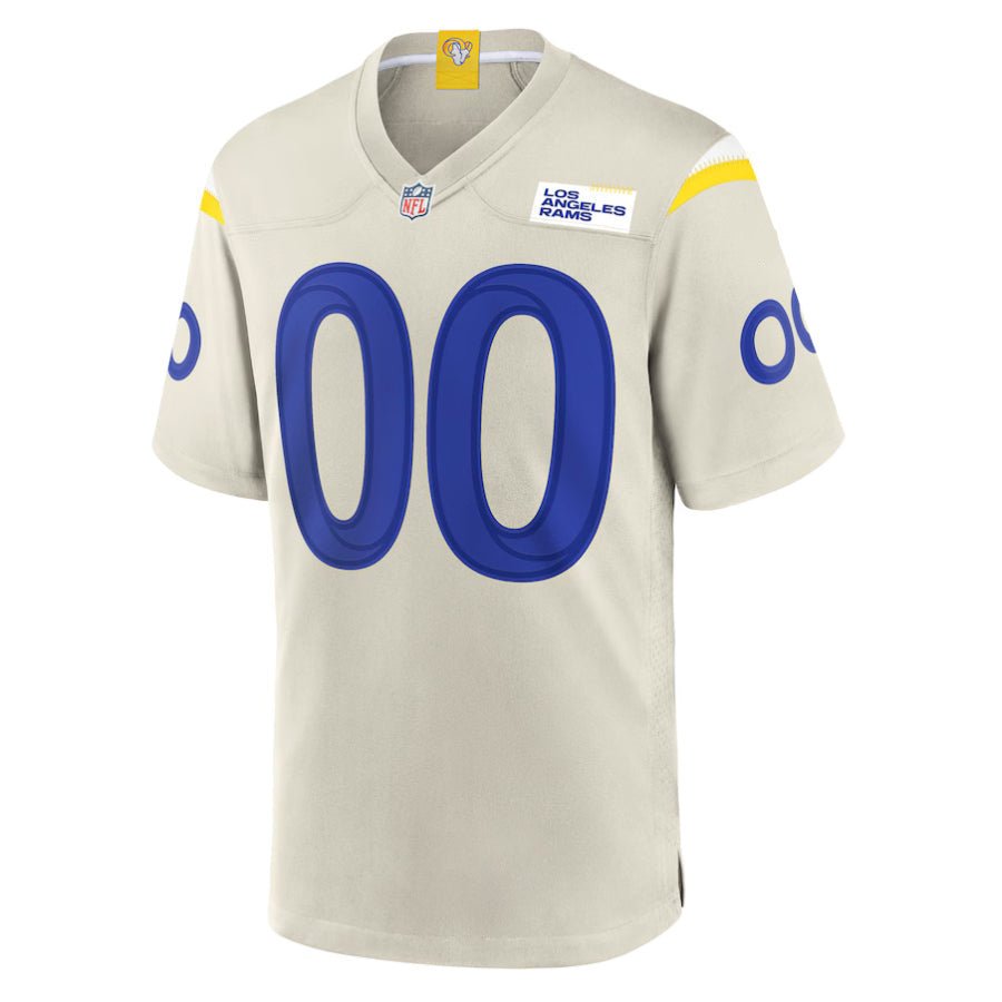 Replica Men's Los Angeles Rams Bone Alternate Custom Jersey - Merch Arena