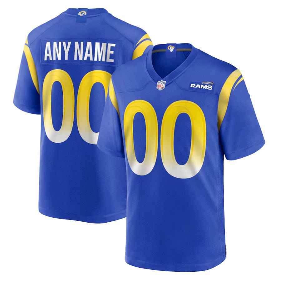 Replica Men's Los Angeles Rams Blue Alternate Custom Jersey - Merch Arena