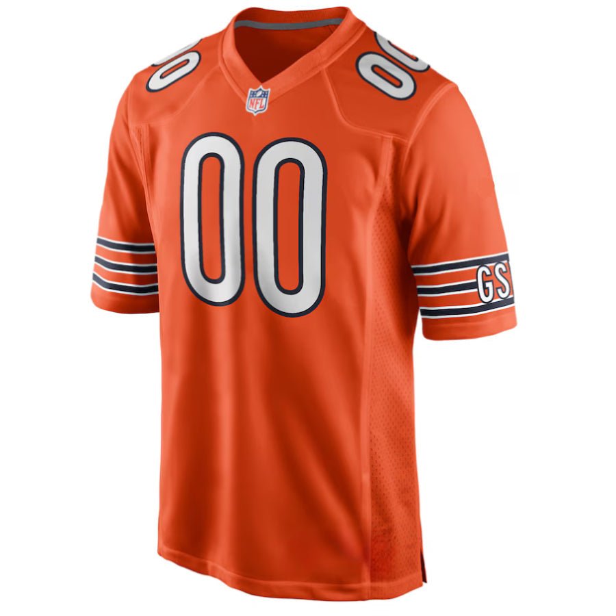 Replica Men's Chicago Bears Orange Custom Game Jersey - Merch Arena